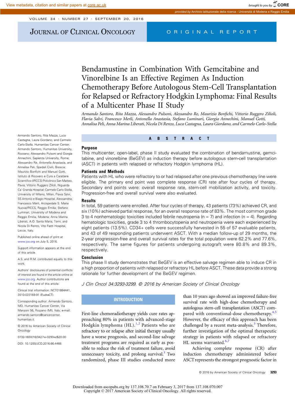 Bendamustine in Combination with Gemcitabine and Vinorelbine Is An