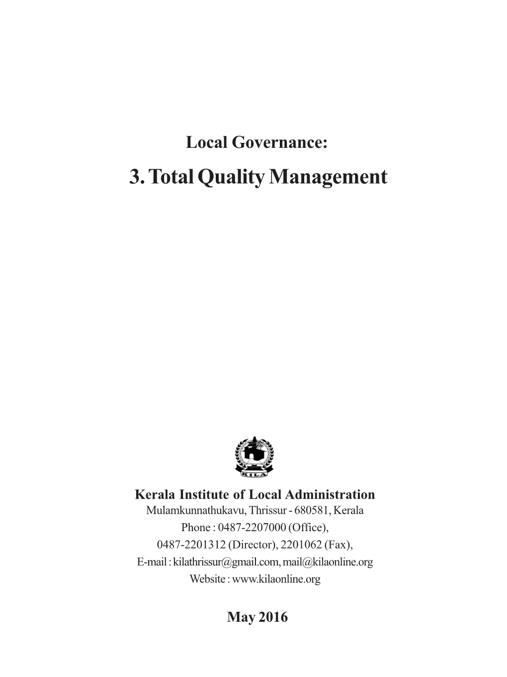 Local Governance: 3