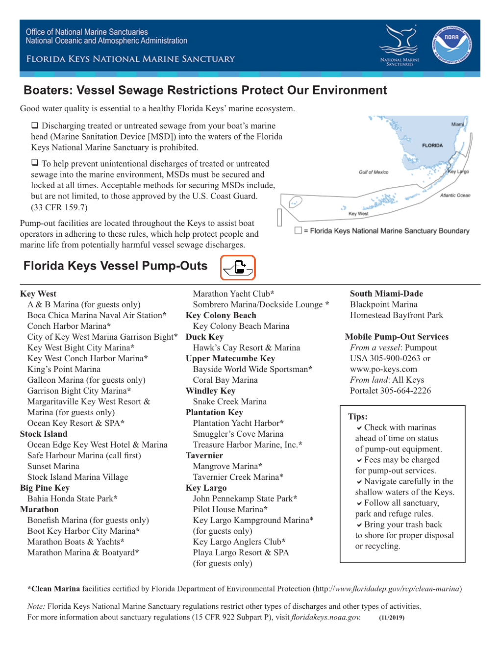 Florida Keys Vessel Pump-Outs Boaters