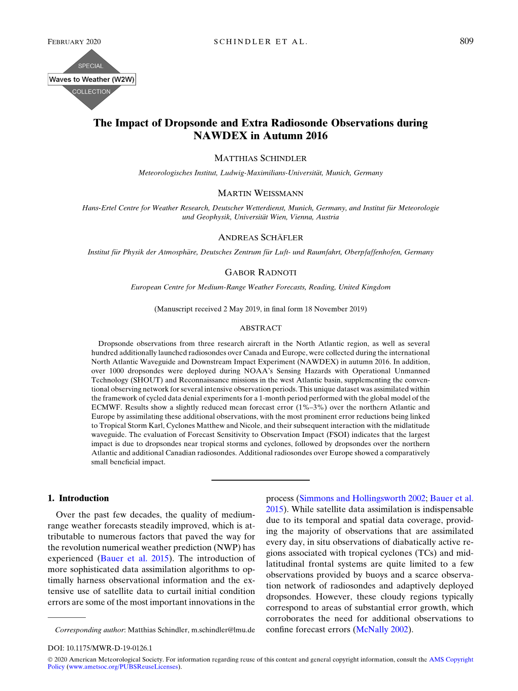 The Impact of Dropsonde and Extra Radiosonde Observations During NAWDEX in Autumn 2016