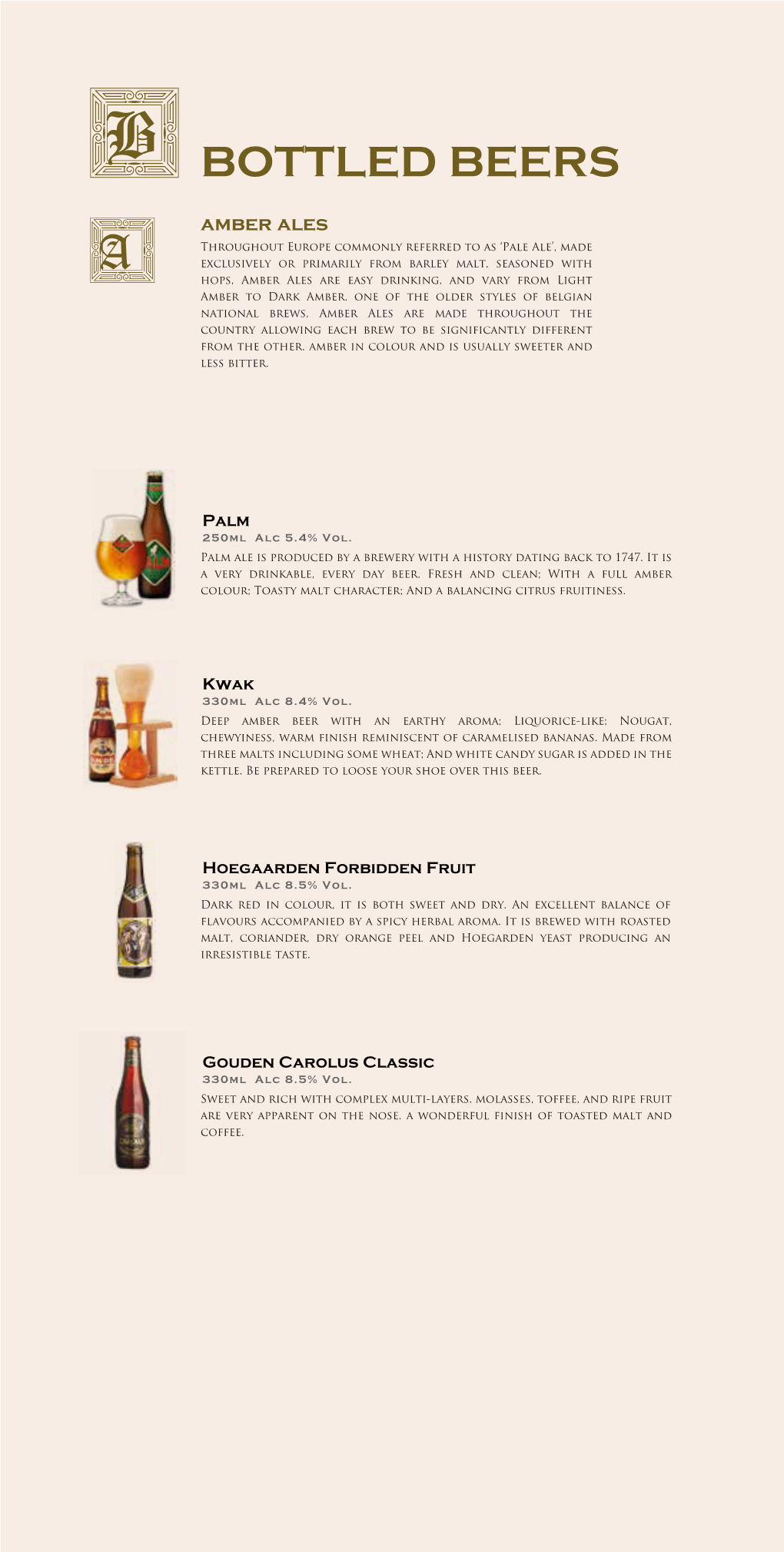 Bottled Beers