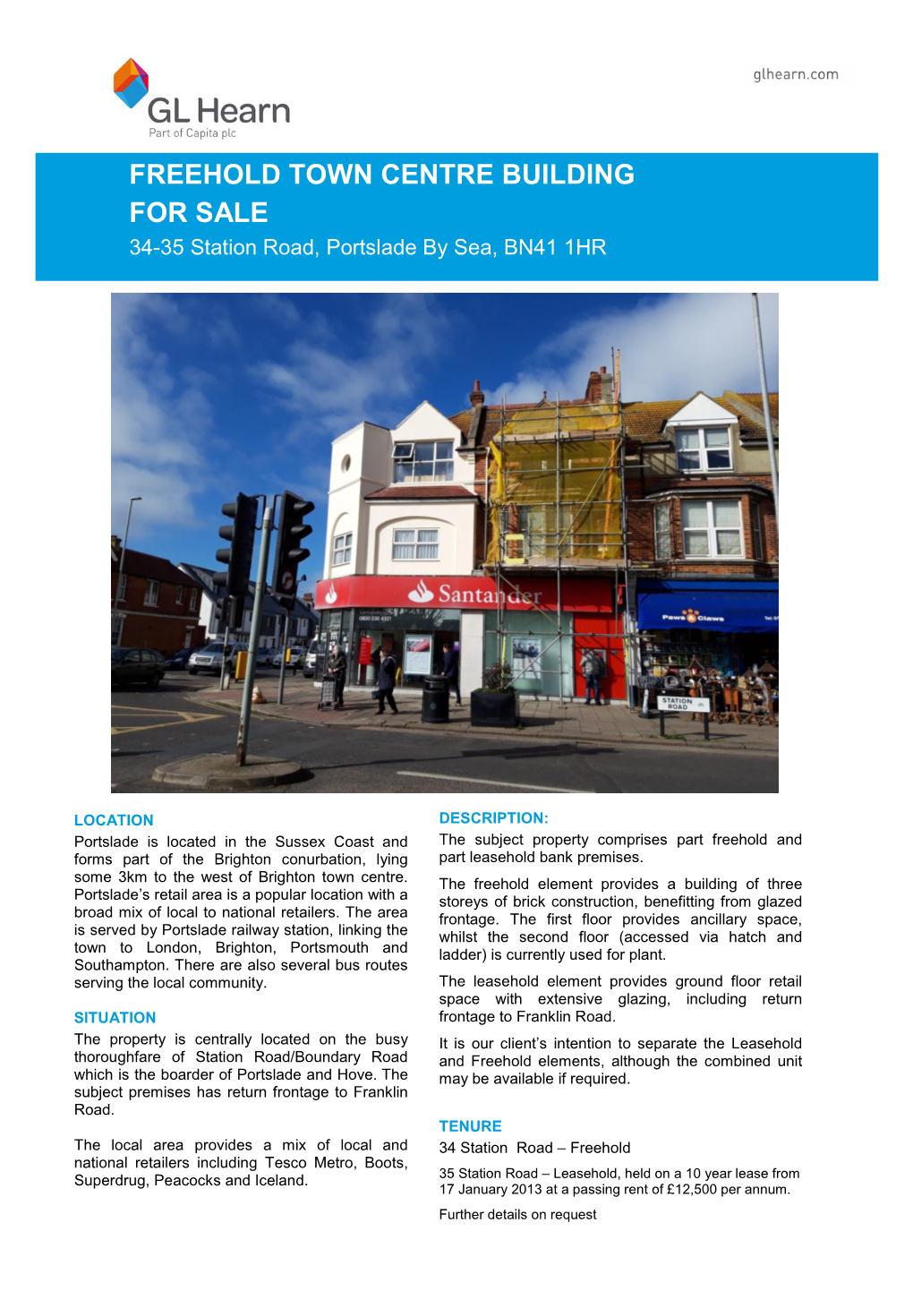 Freehold Town Centre Building for Sale