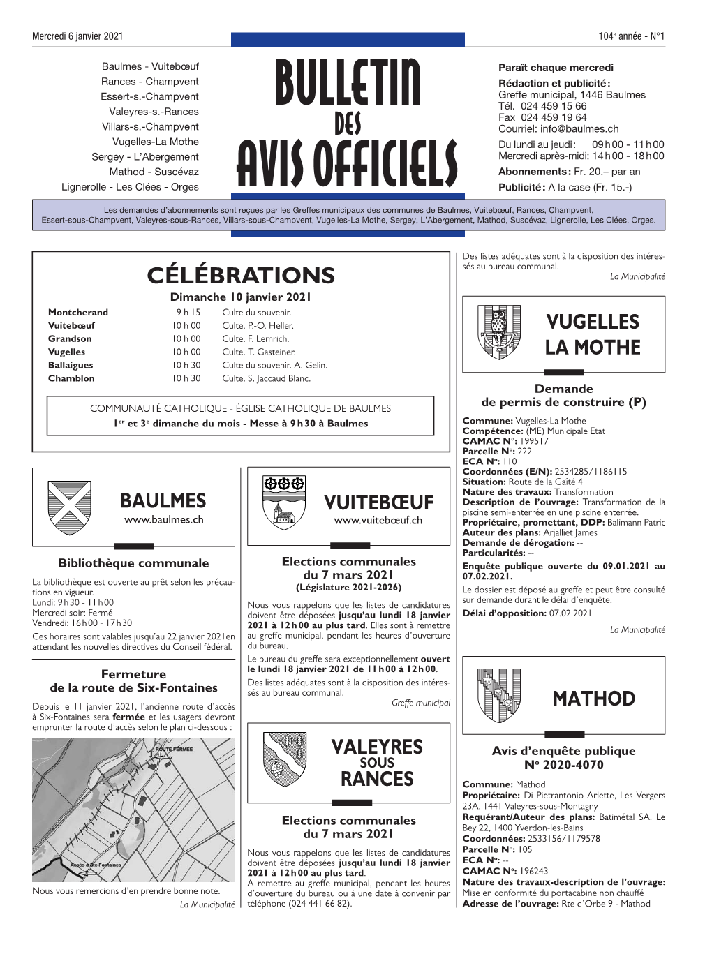 Orges AVIS OFFICIELS Publicité : a La Case (Fr