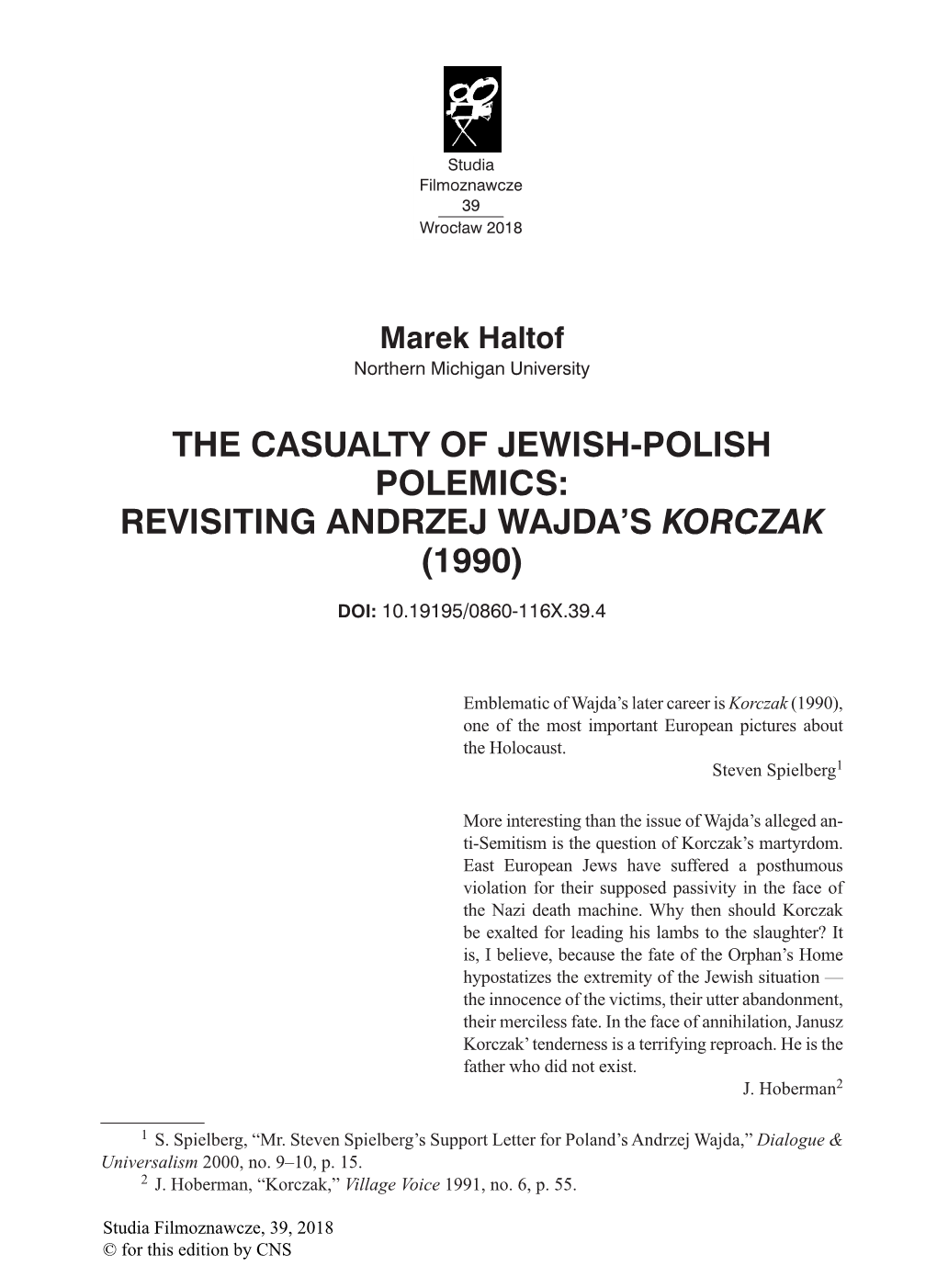 Revisiting Andrzej Wajda's Korczak (1990)