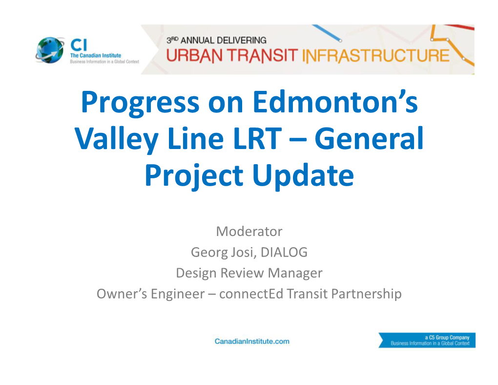 Progress on Edmonton's Valley Line