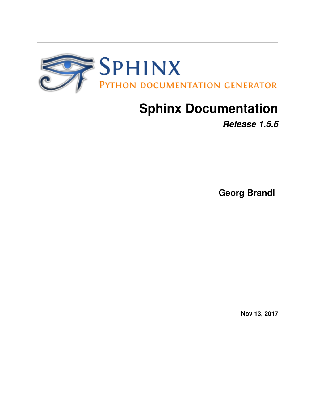 Sphinx Documentation Release 1.5.6