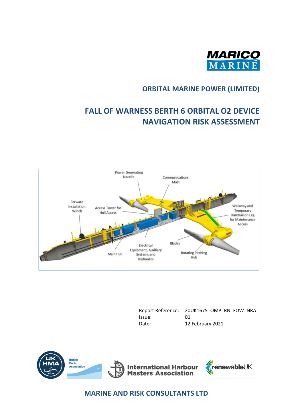 Fall of Warness Berth 6 Orbital O2 Device Navigation Risk Assessment