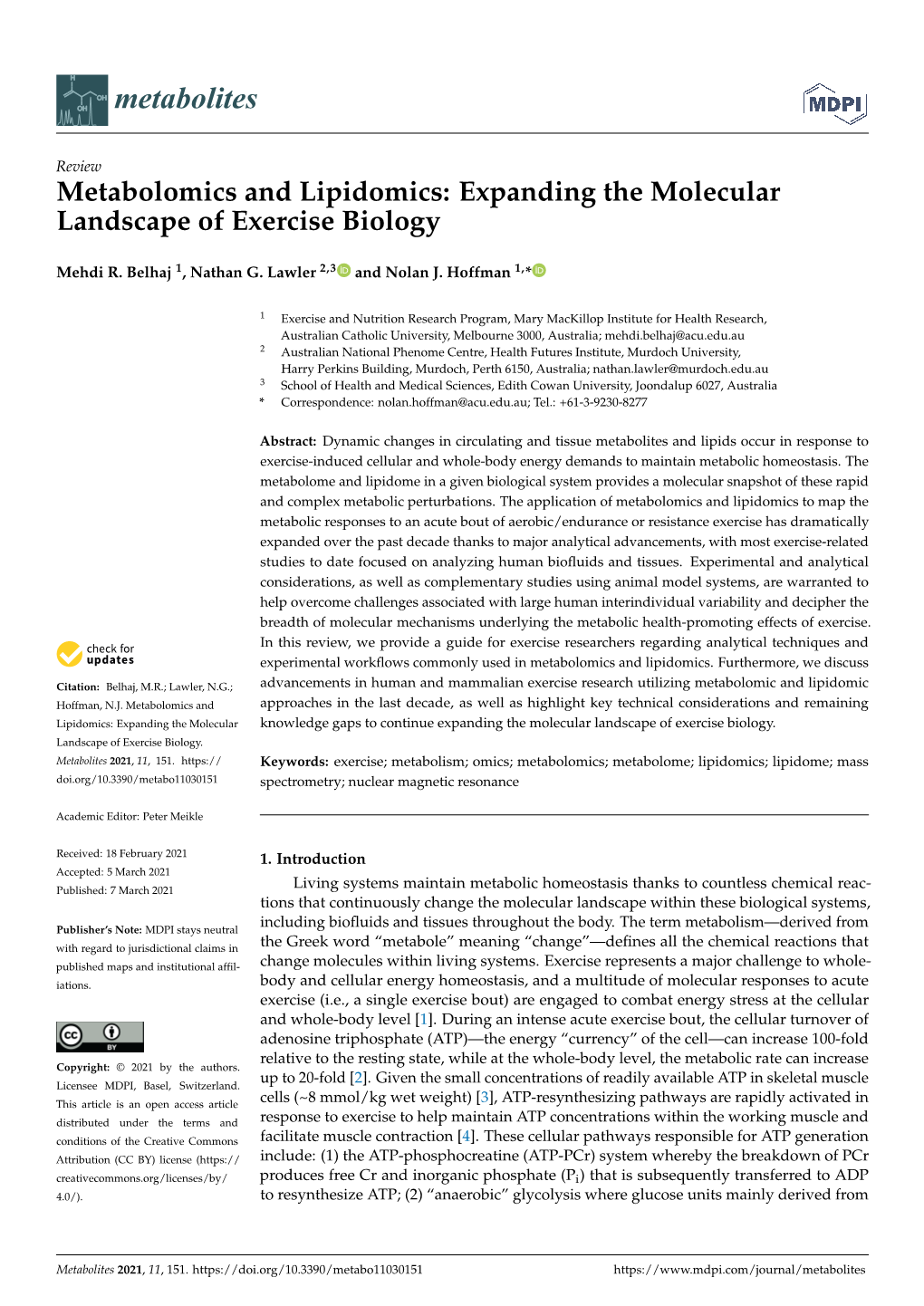 Expanding the Molecular Landscape of Exercise Biology