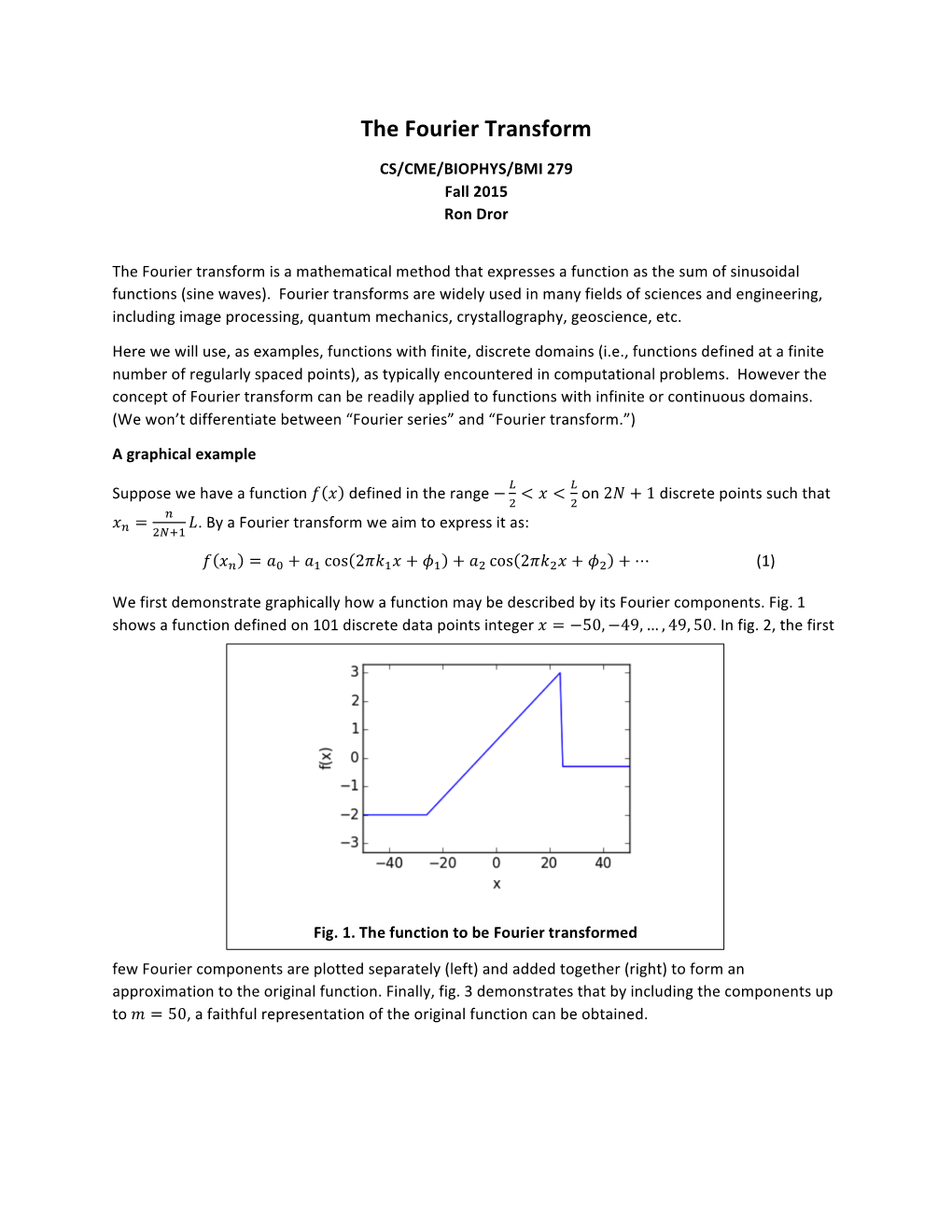 The Fourier Transform