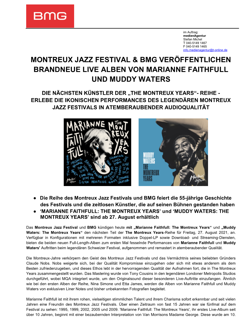 Montreux Jazz Festival & Bmg