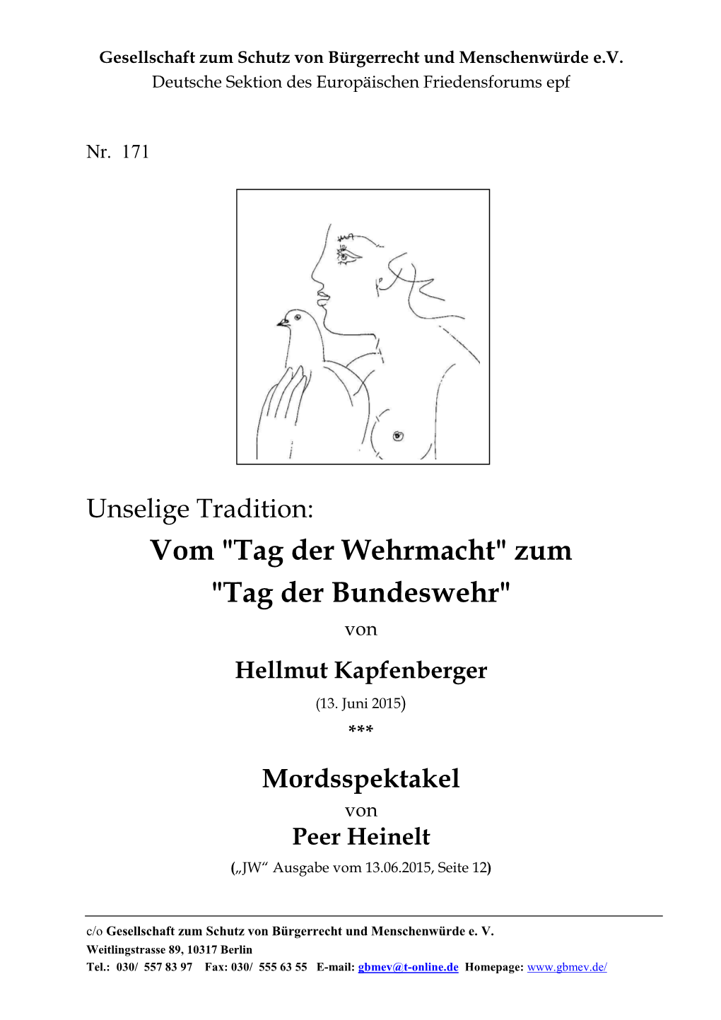 Nr.171. Unselige Tradition