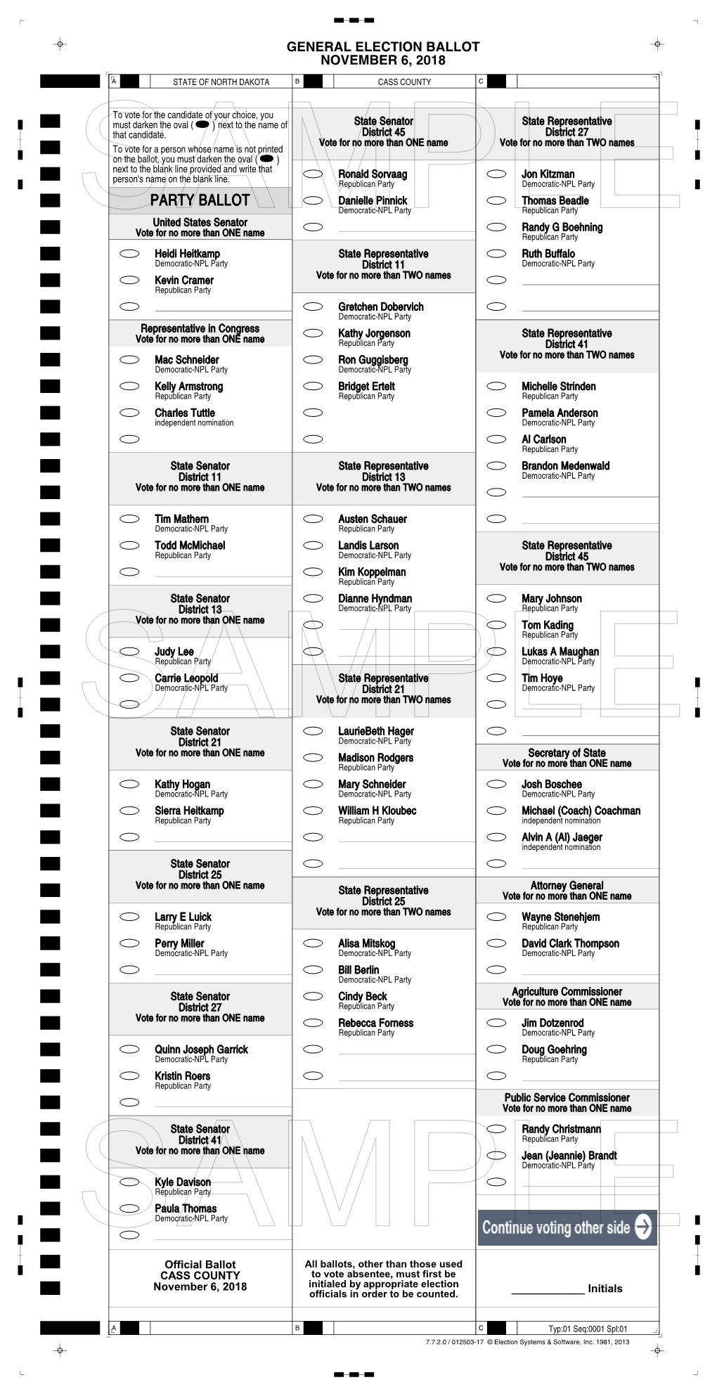 Party Ballot