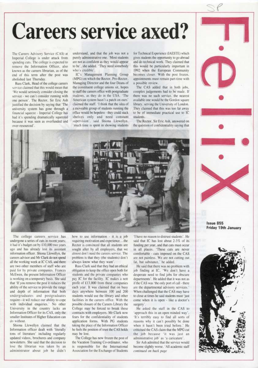 Felix Issue 0854, 1990