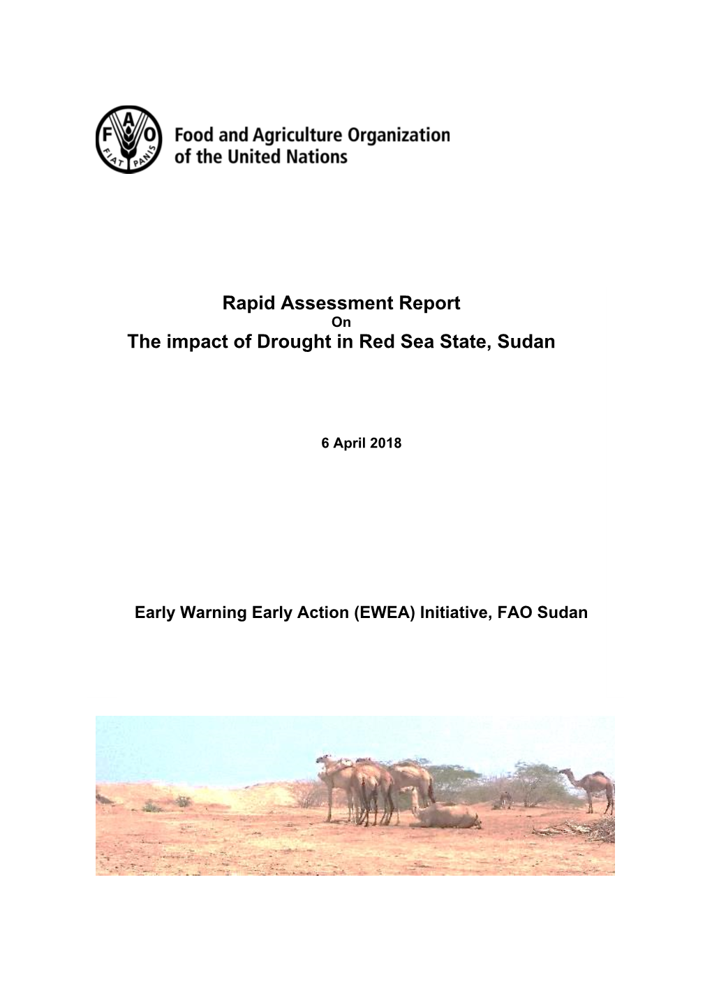 Rapid Assessment Report the Impact of Drought in Red Sea State, Sudan