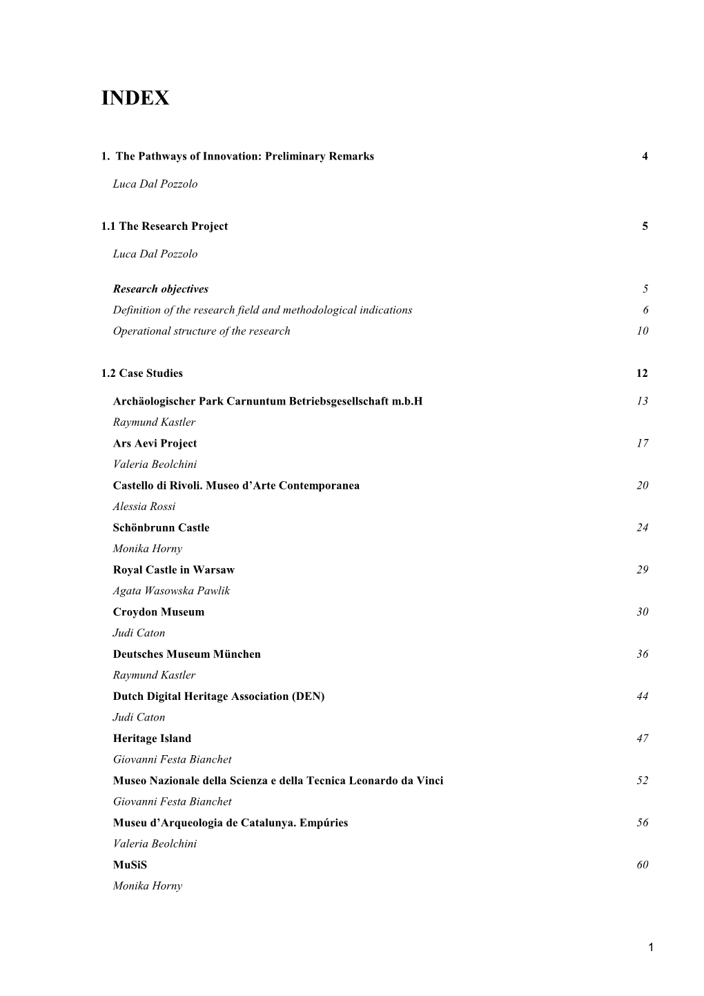 1 1. the Pathways of Innovation