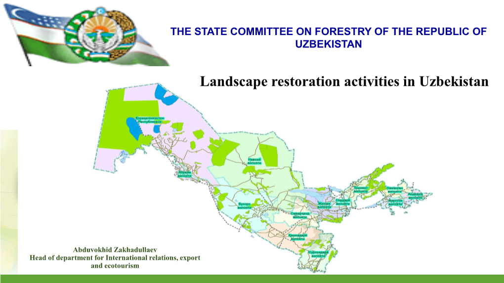 Landscape Restoration Activities in Uzbekistan