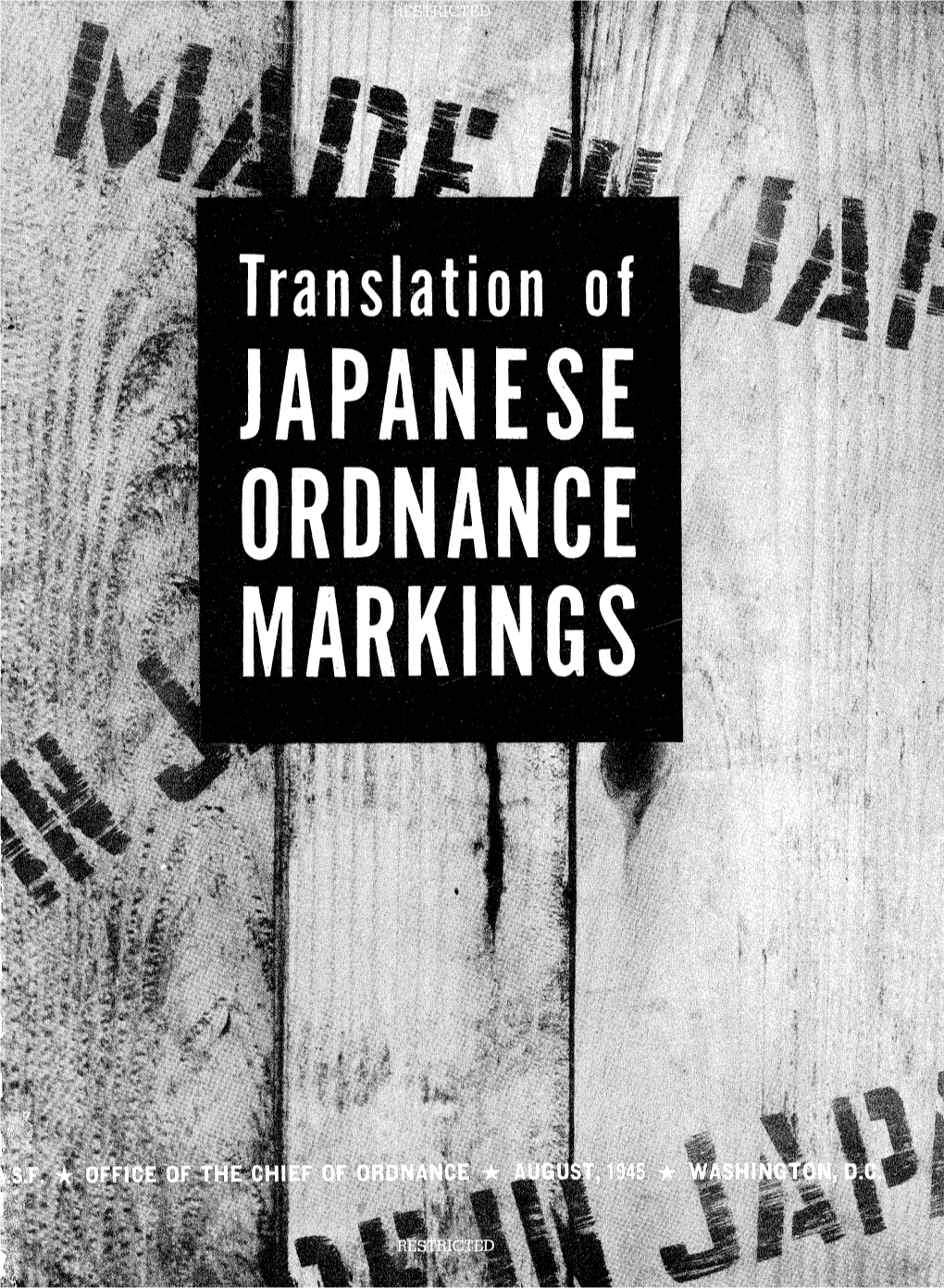 Japanese Ordnance Markings