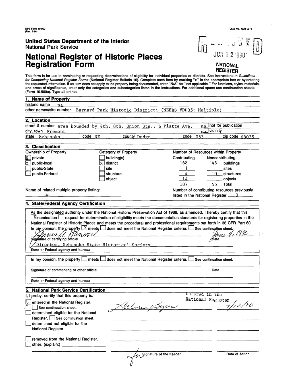 National Register of Historic Places Registration Form