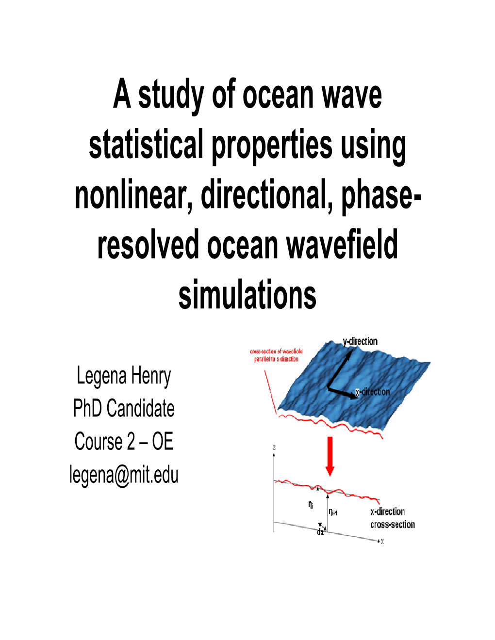 A Study of Ocean Wave Statistical Properties Using SNOW