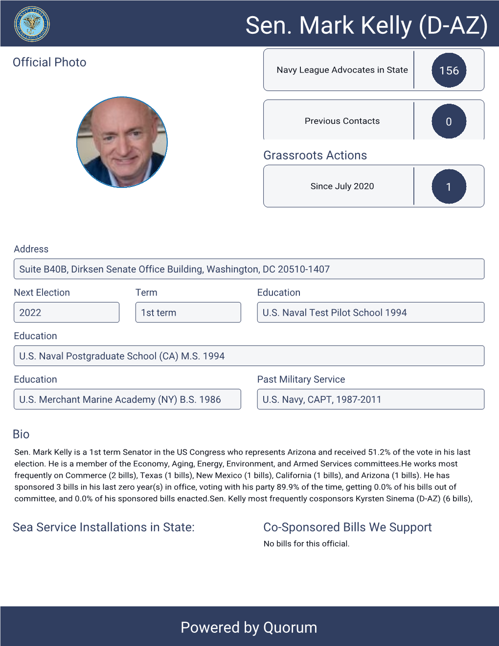 Sen. Mark Kelly (D-AZ)