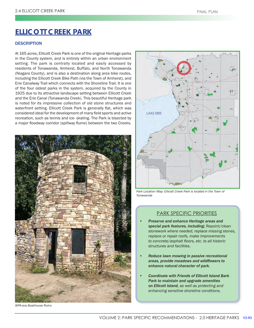 Ellicott Creek Park Final Plan