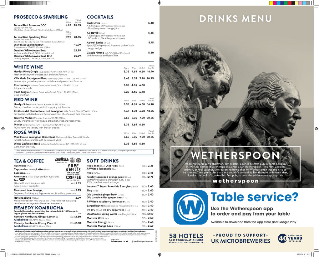 Wetherspoon.Com Restrictions Details: Full Licensing for Local to Website Our See Subject VAT