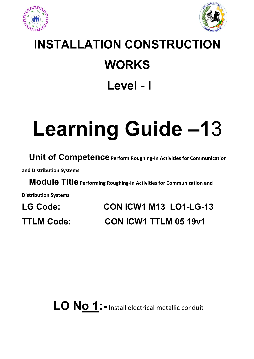 Learning Guide –13