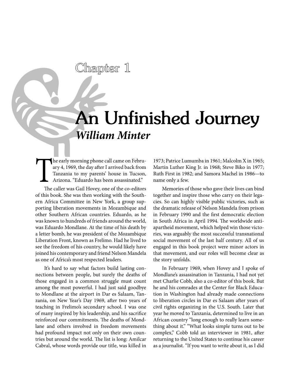 An Unfinished Journey William Minter