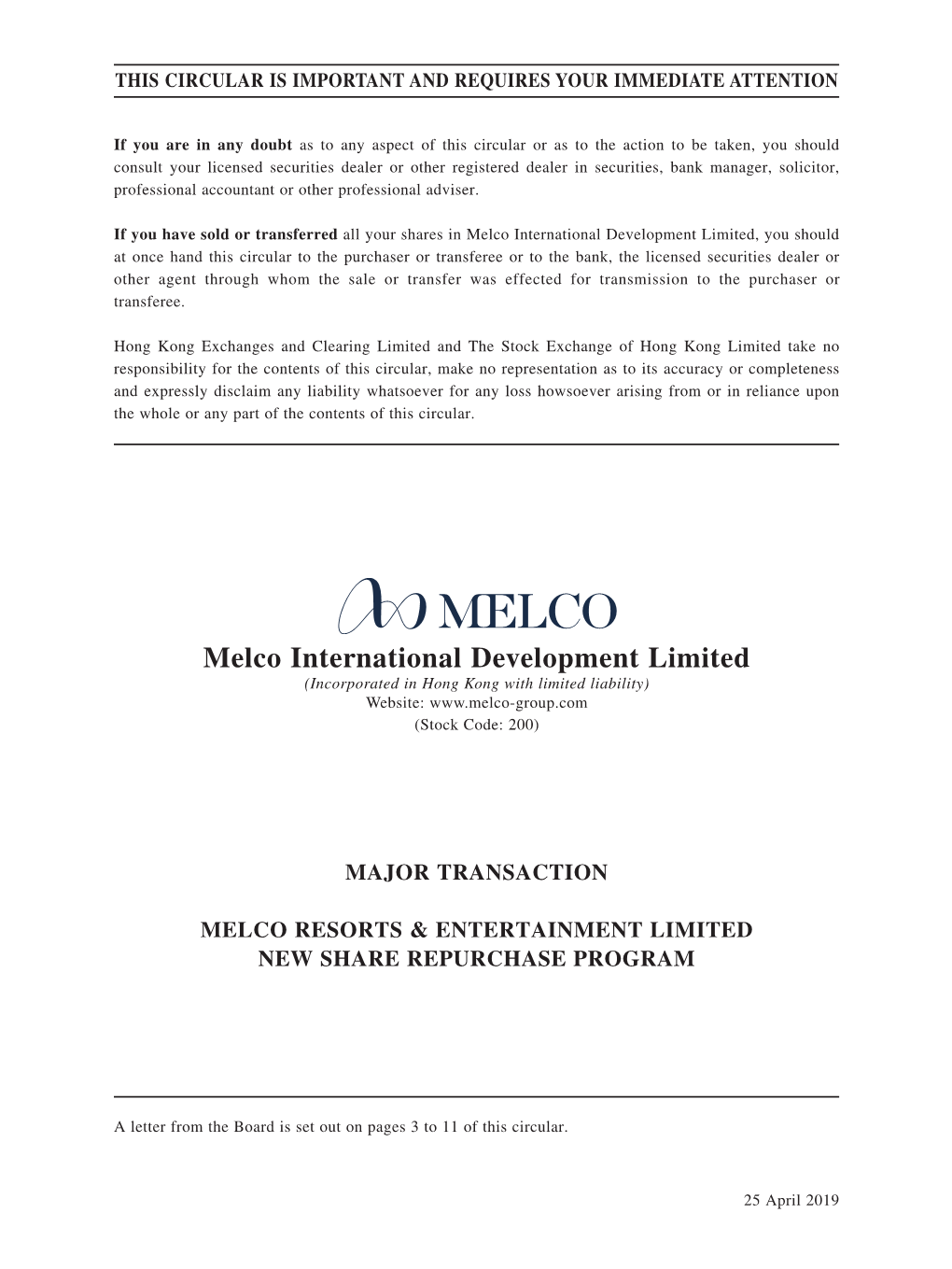 Melco International Development Limited