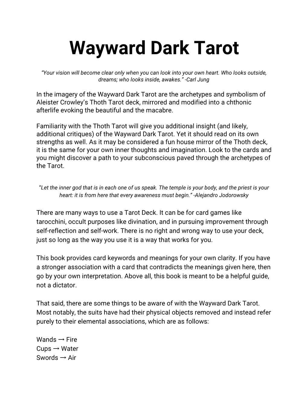 Wayward Dark Tarot Book.Pdf