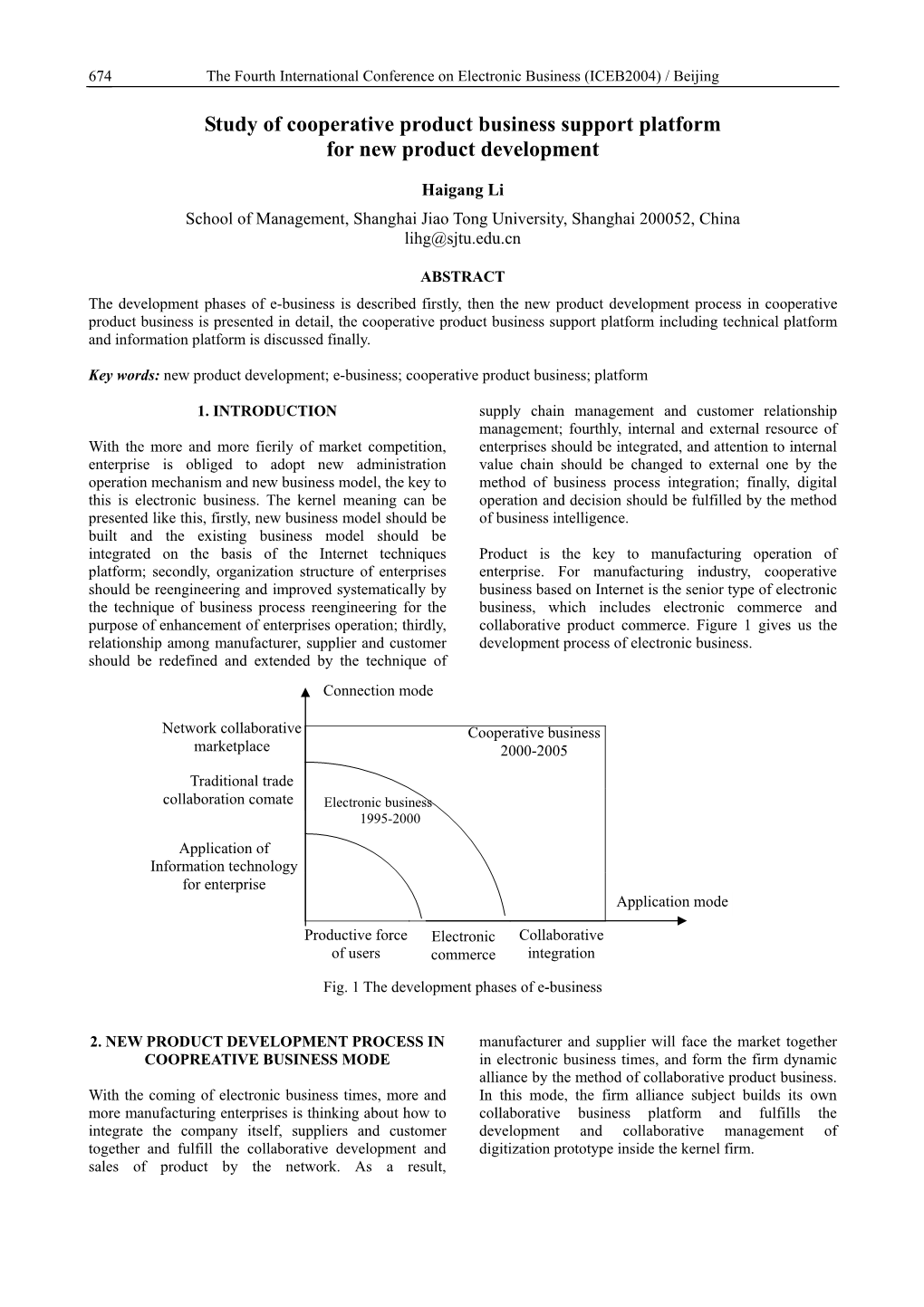 Study of Cooperative Product Business Support Platform for New Product Development