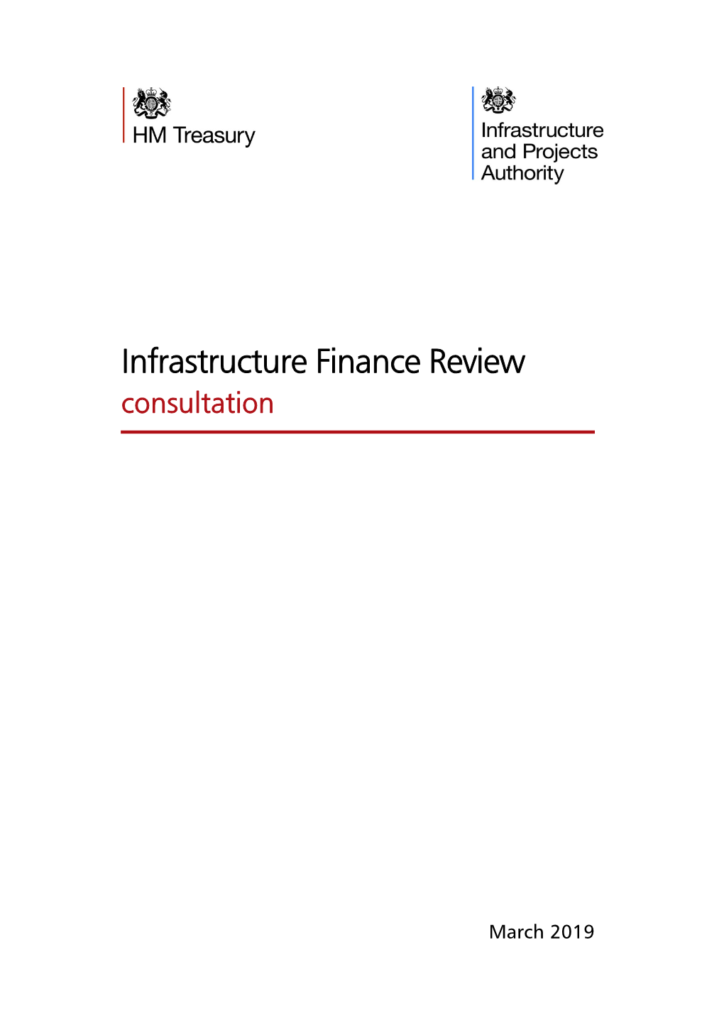 Infrastructure Finance Review Consultation