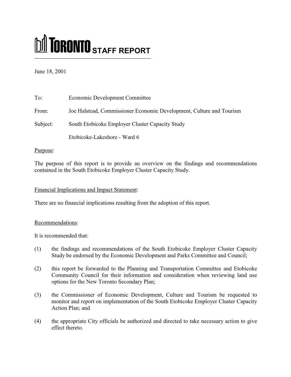 City of Toronto Customized Global Template