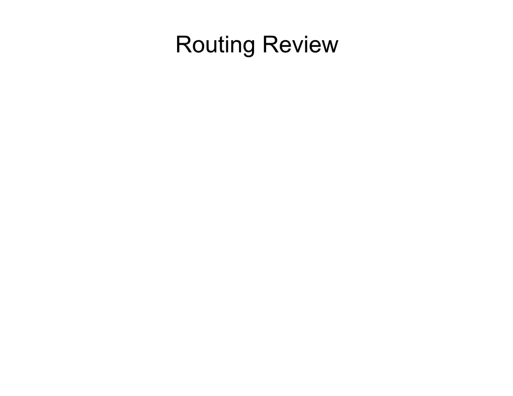 Routing Review Autonomous System Concept