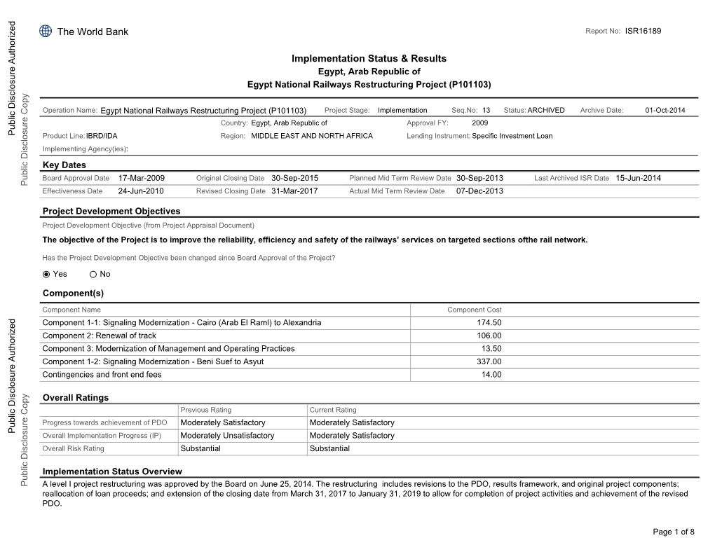 World Bank Document