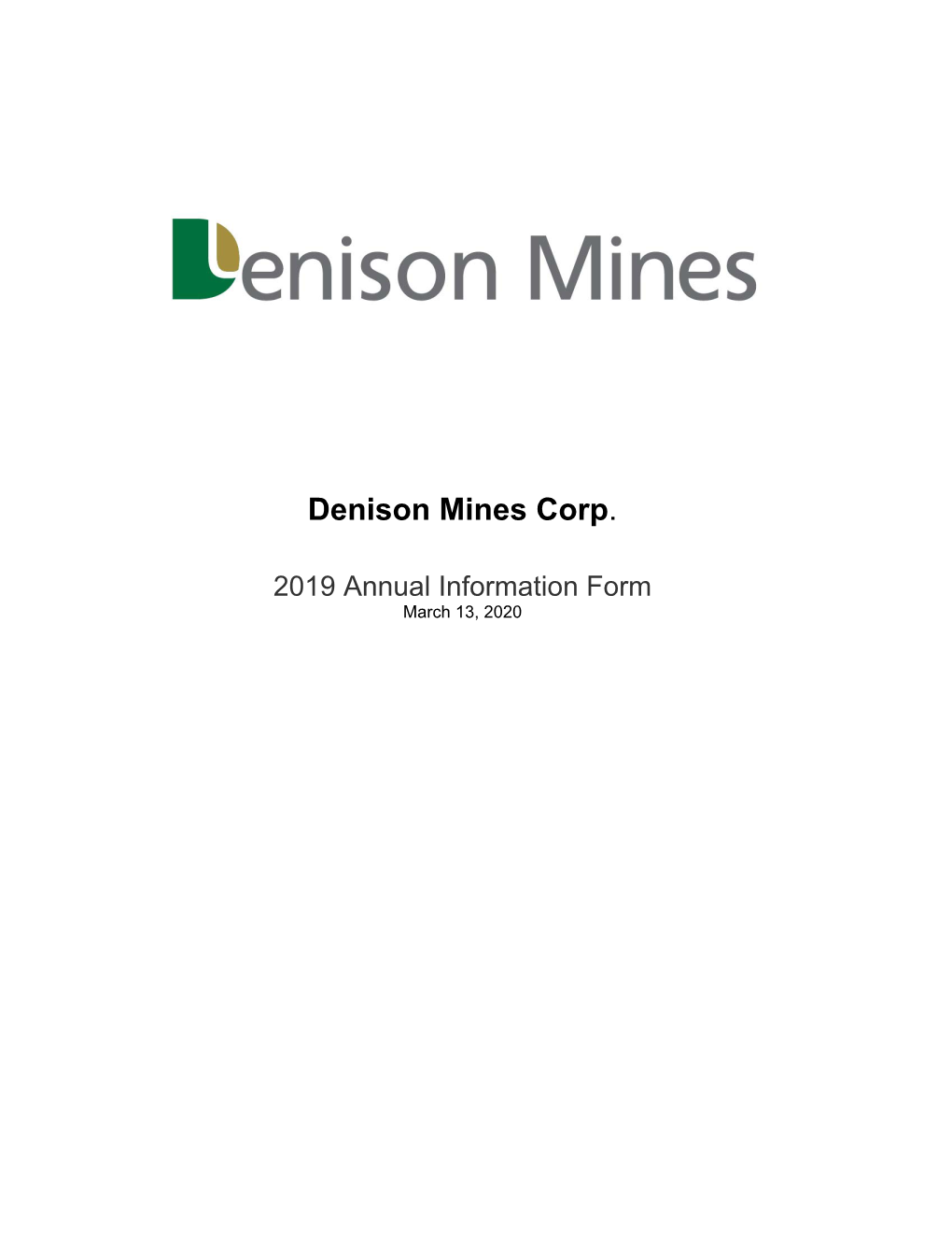 Denison Mines Corp