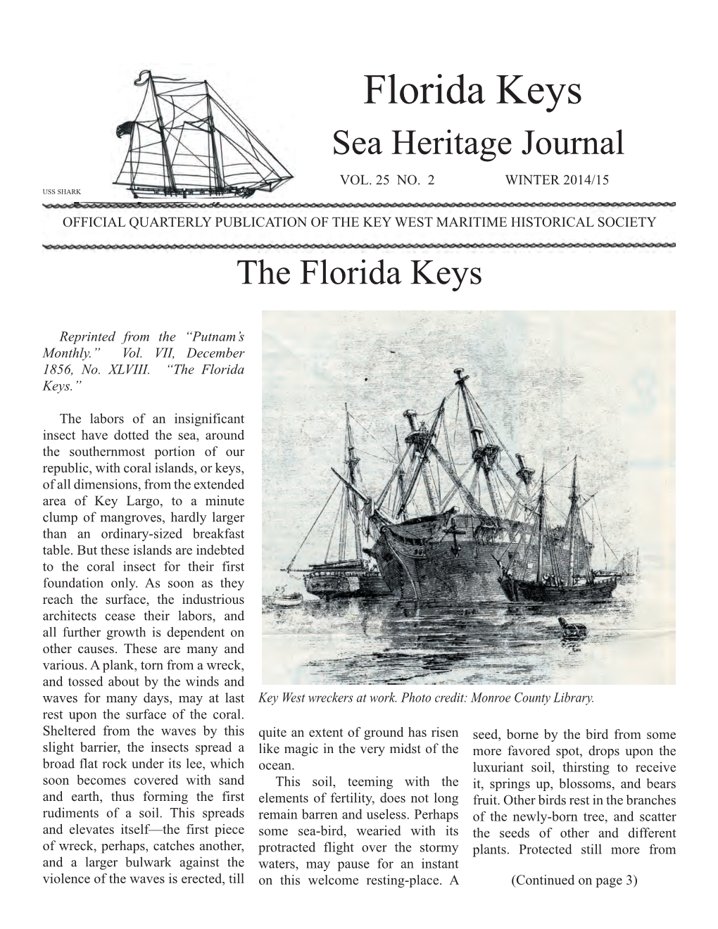 Florida Keys Sea Heritage Journal