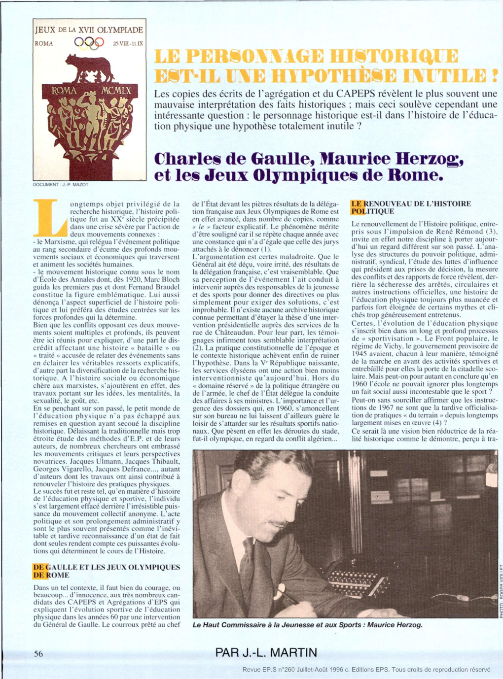 LE PERSONNAGE HISTORIQUЕ Charles De Gaulle, Maurice Herzog