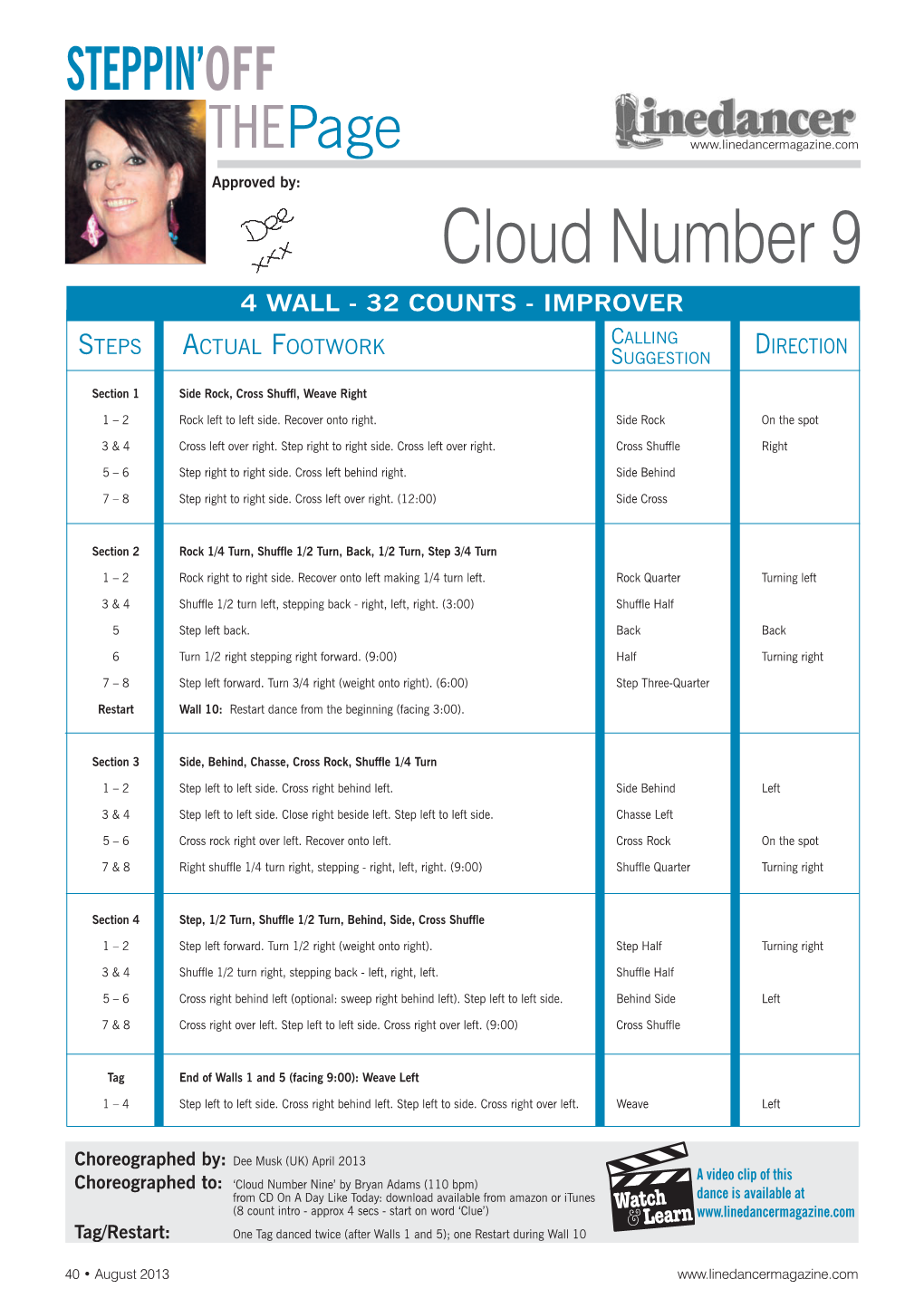 Cloud Number 9 4 WALL - 32 COUNTS - IMPROVER
