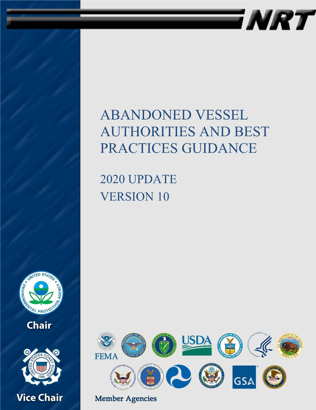 NRT Abandoned Vessel Authorities and Best Practices Guidance 2020