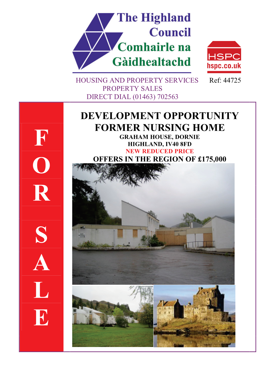 Sales Particulars for Grasham House, Dornie