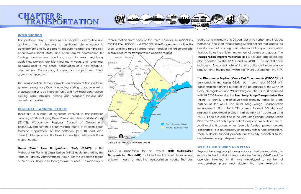 Chapter 8: Transportation - 1 Unincorporated Horry County