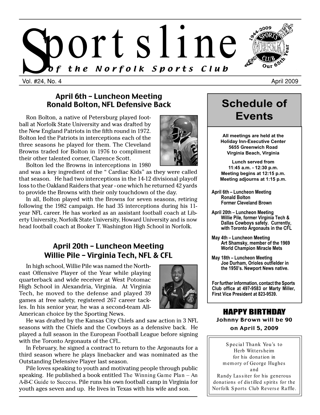 Sportsline & 2009 Jamboree Center Sent Us an Email Via Betty Stating in Part the Following