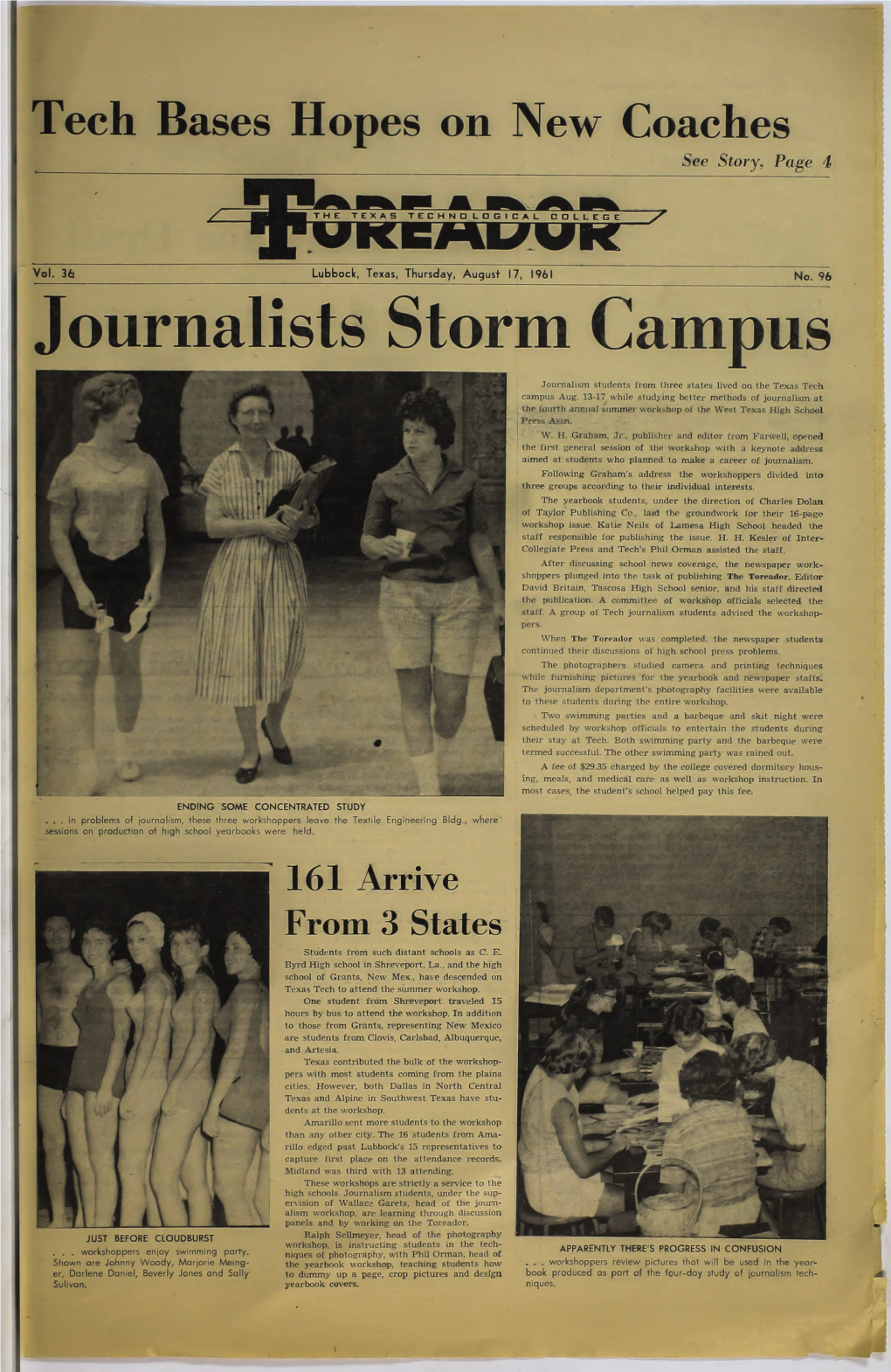 Journalists Storm Campus