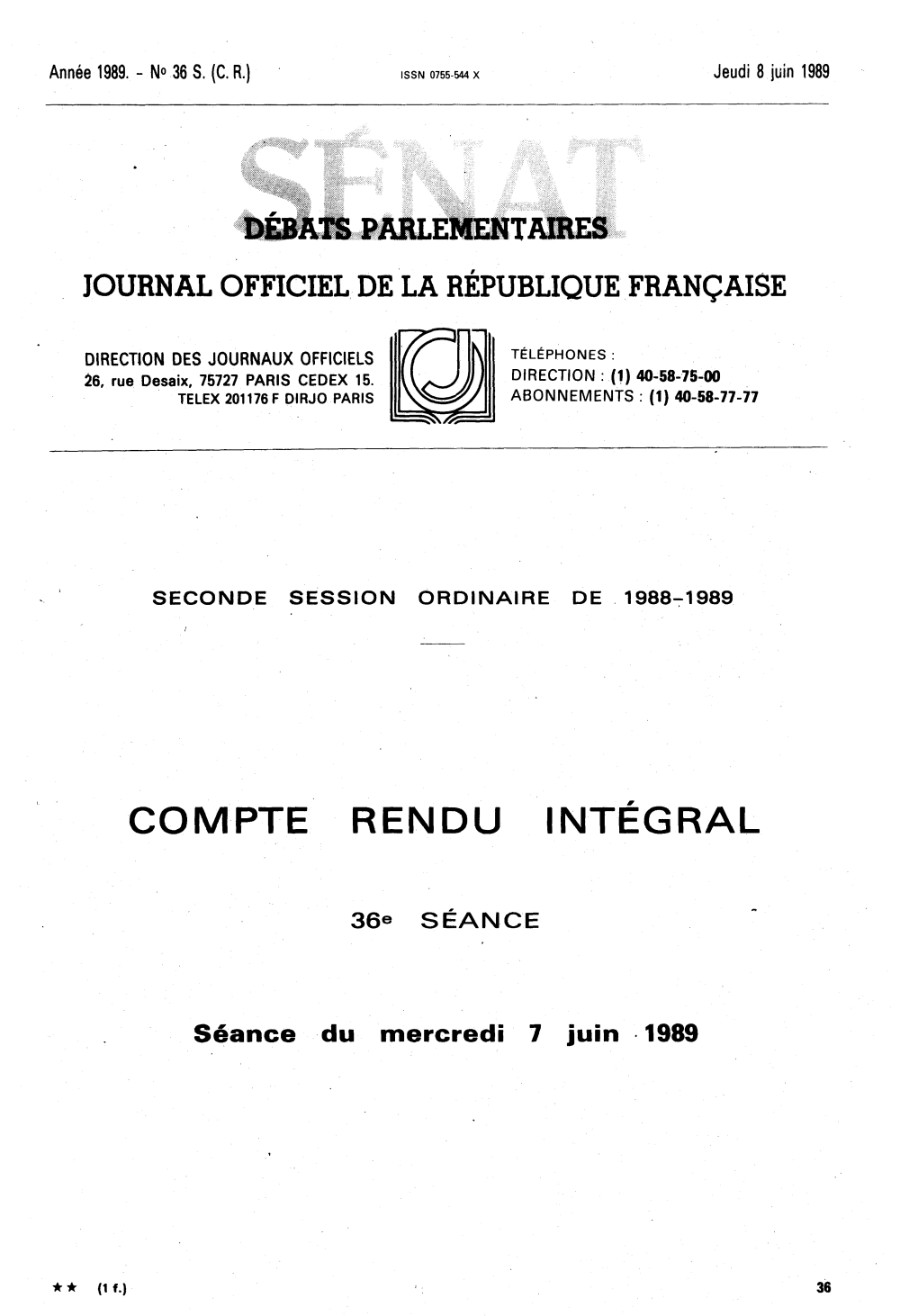 Compte Rendu Intégral