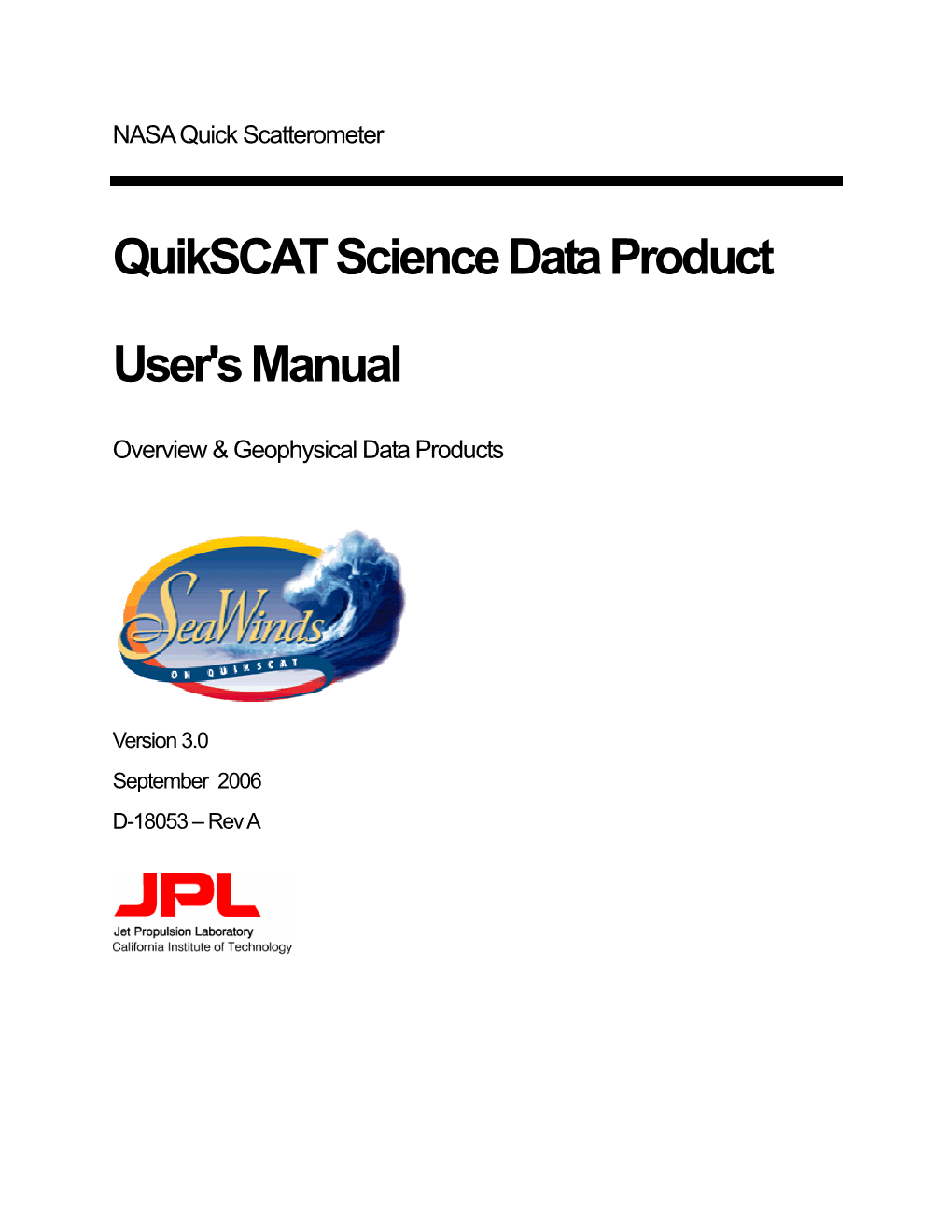 NASA Quick Scatterometer