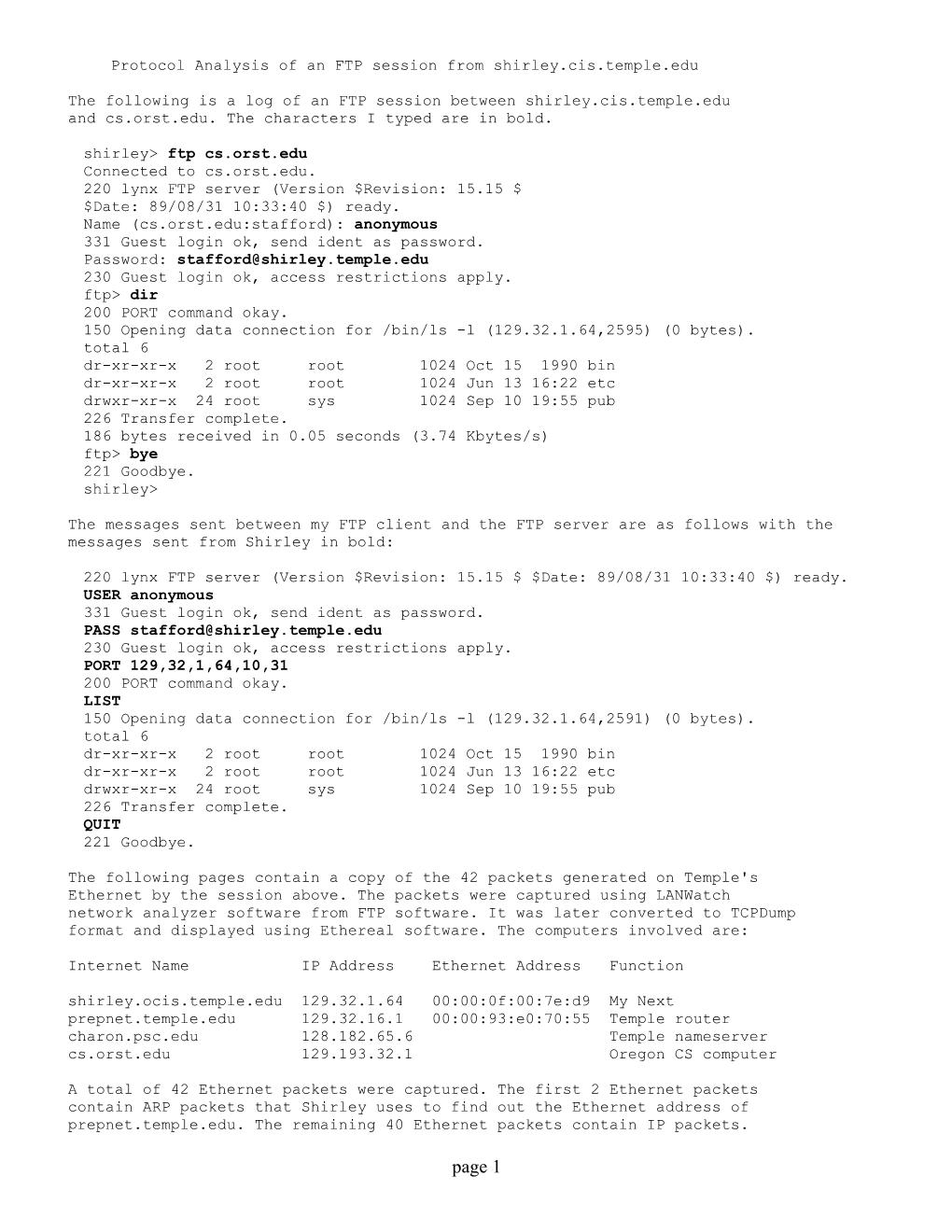 Frame 1 (60 Bytes on Wire, 60 Bytes Captured)