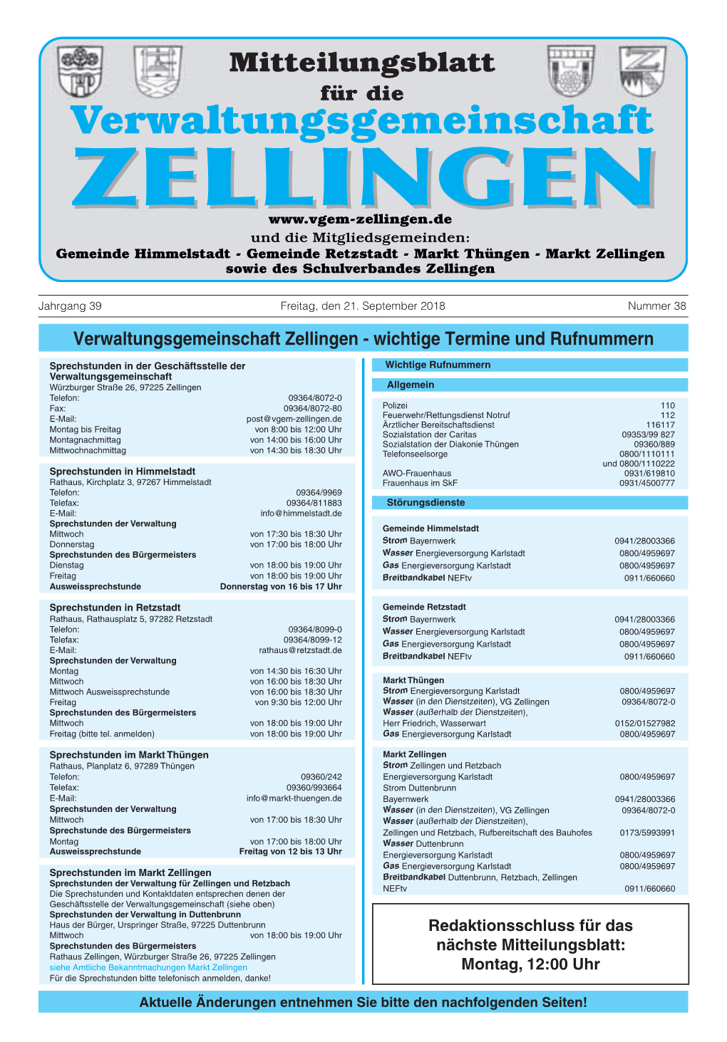 Verwaltungsgemeinschaft Zellingen