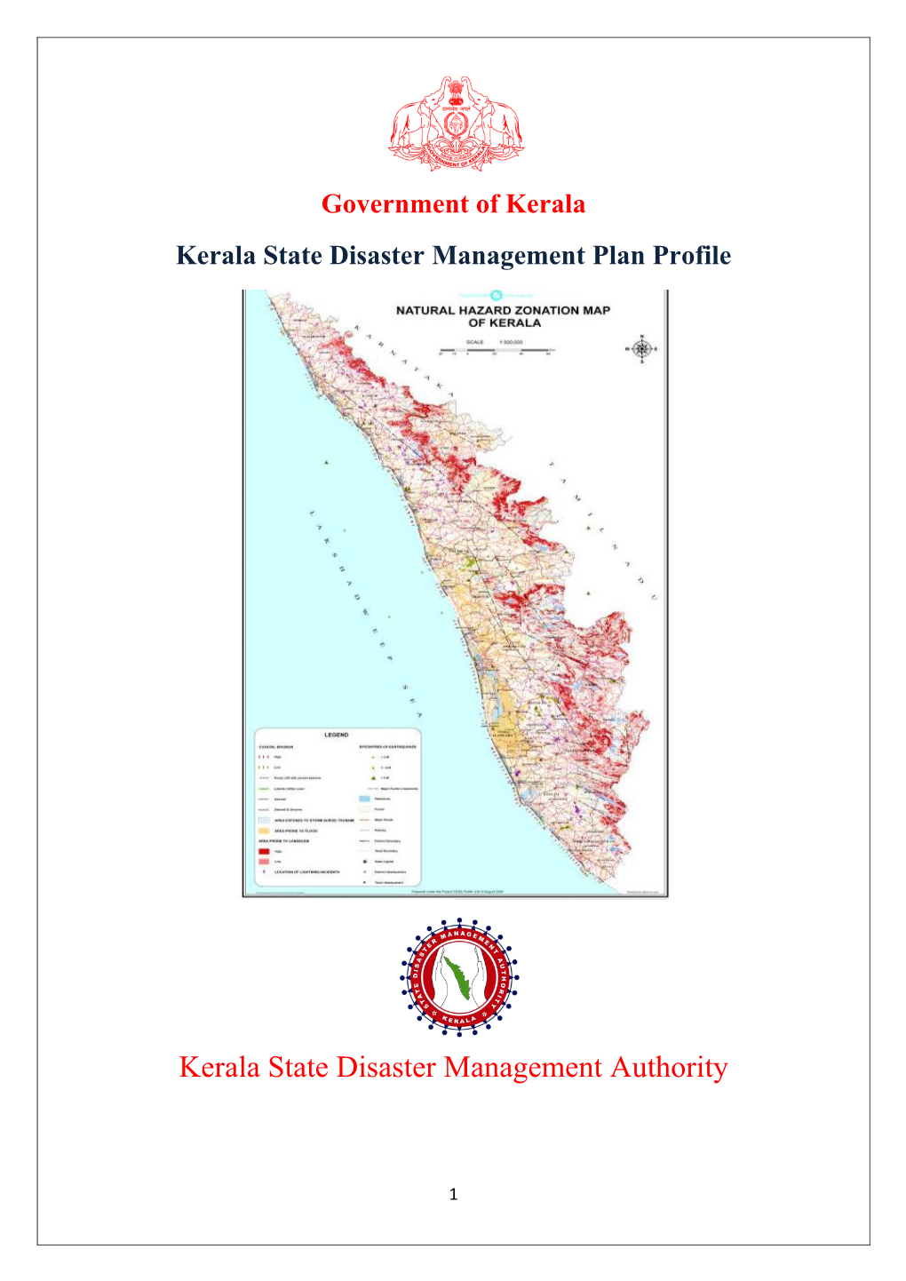 Kerala State Disaster Management Plan Profile