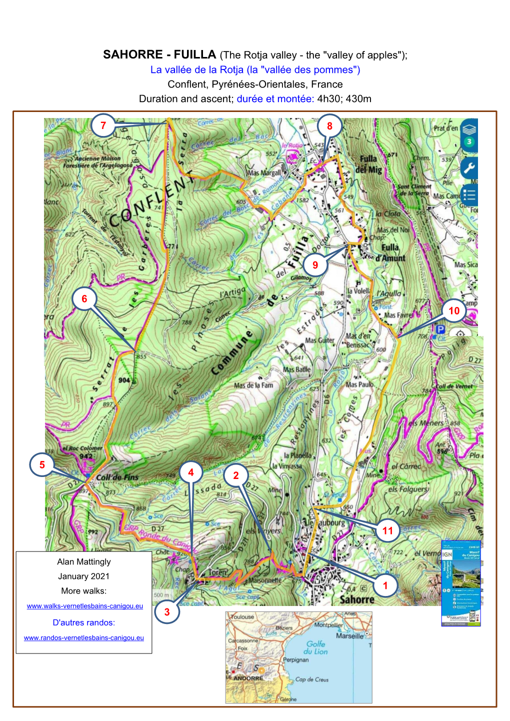 Sahorre-Fuilla Rotja Rando Walk